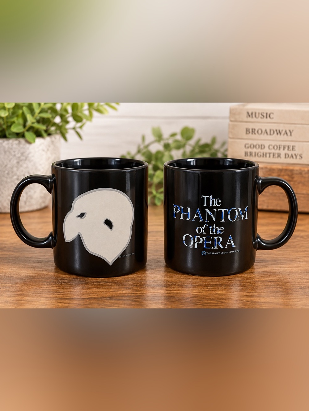 Vintage Phantom of the Opera Black 8oz Mug